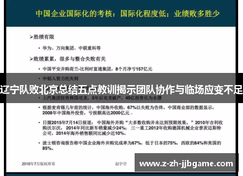 辽宁队败北京总结五点教训揭示团队协作与临场应变不足